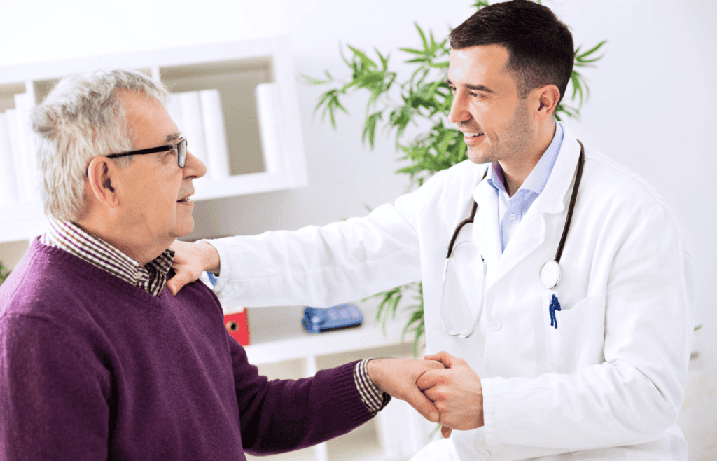 Doctors improving patient outcomes using medical records abstraction in healthcare practices